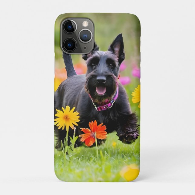 Coques Case-Mate iPhone Prêter des Terriers écossais dans l'herbe et les f (Dos)