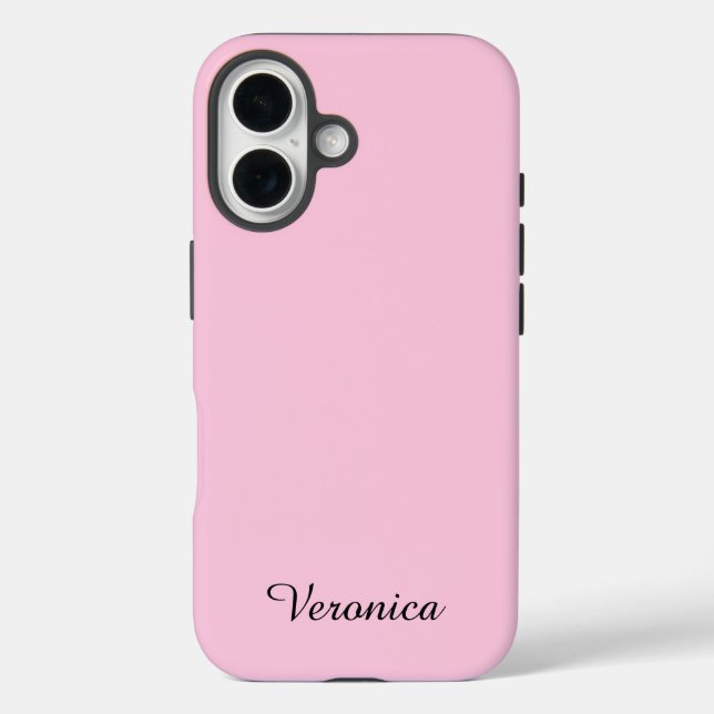 Coques Case-Mate iPhone Pretty Girly Pink Personalized Name (Verso)