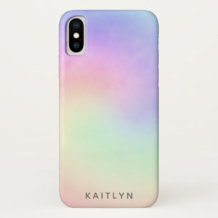 Case-Mate iPhone Case Pretty Pastel Ombre Rainbow Swirl Nom Girl