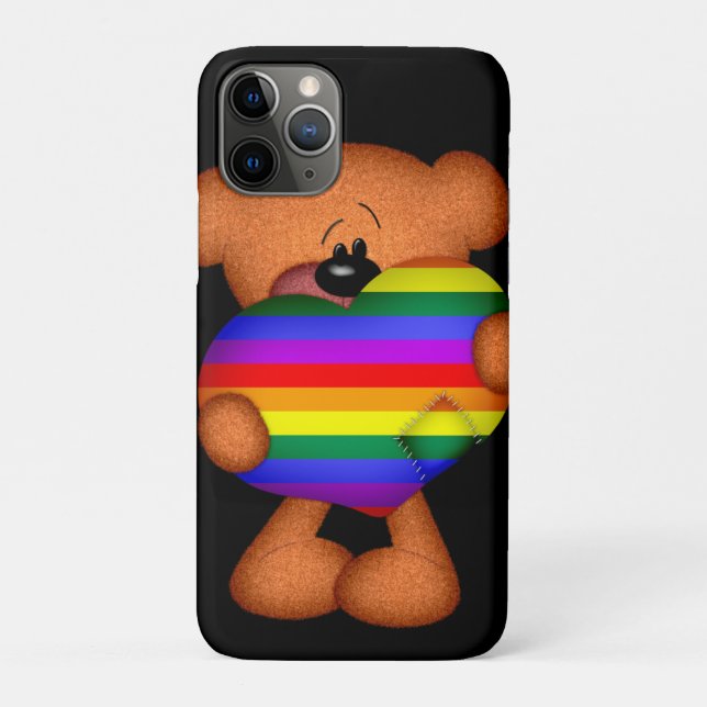 Coques Case-Mate iPhone Pride Coeur Teddy Ours (Dos)
