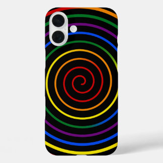 Coque Pour iPhone 16 Plus Pride Rainbow Hypnotized V2