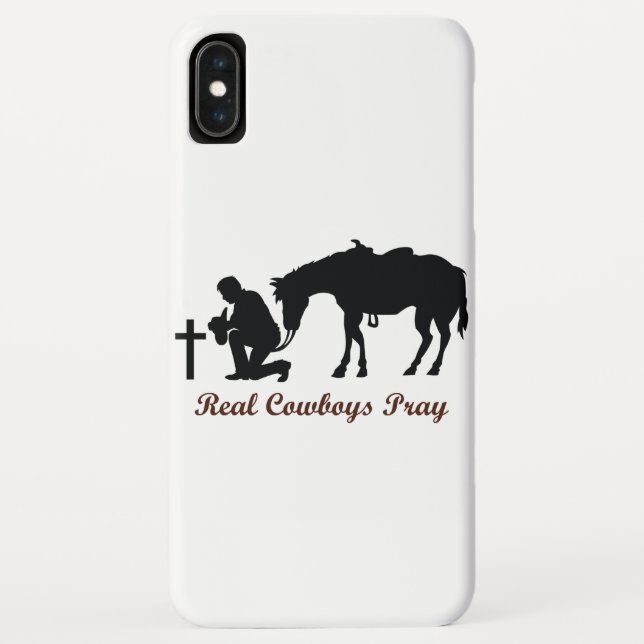 Coques Case-Mate iPhone Prière aux vrais cowboys (Dos)