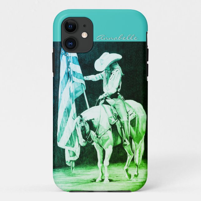 Coques Case-Mate iPhone Prières Stampede (turquoises) (Dos)