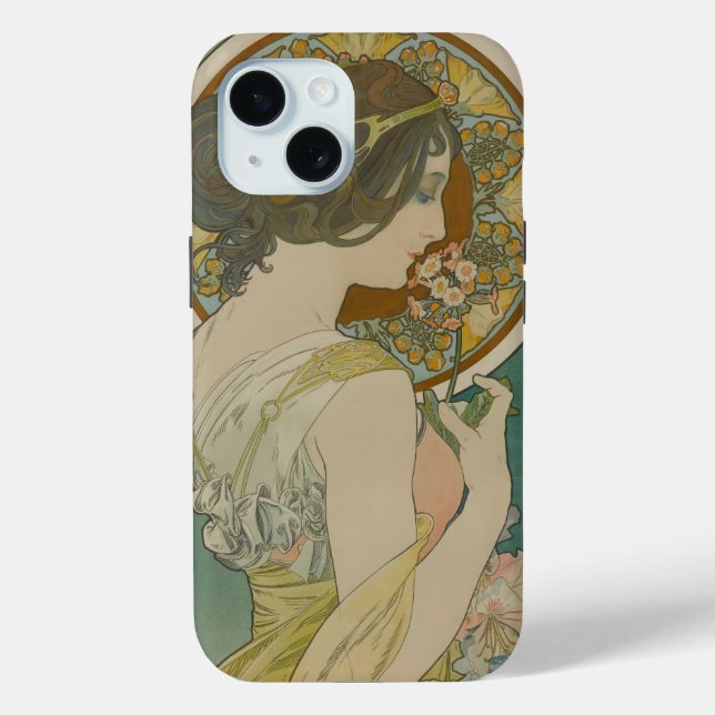 Coques Case-Mate iPhone Primrose par Alphonse Mucha (1899) (Verso)