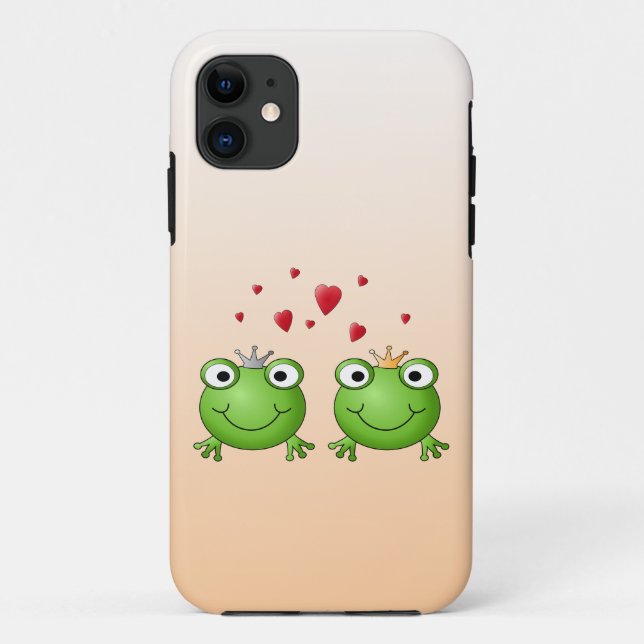 Coques Case-Mate iPhone Prince de grenouille et princesse de grenouille, (Dos)