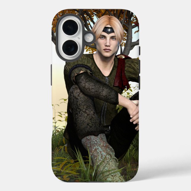 Coques Case-Mate iPhone Prince de la forêt de fantaisie d'automne Portrait (Verso)