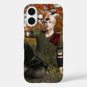 Coque Pour iPhone 16 Prince de la forêt de fantaisie d'automne Portrait