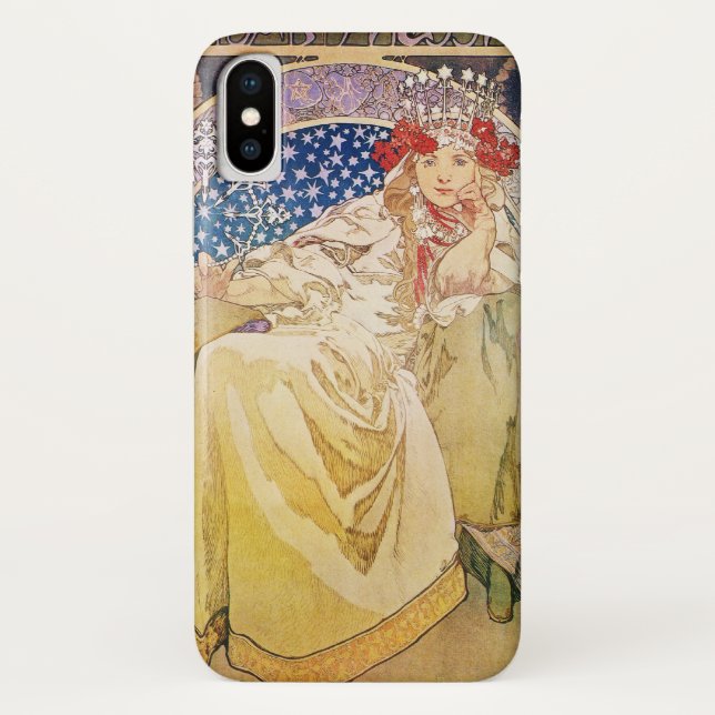 Coques Case-Mate iPhone Princesse Hyacinth Art Nouveau d'Alphonse Mucha (Dos)