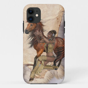 Etui iPhone Case-Mate princesse indienne américaine et cheval