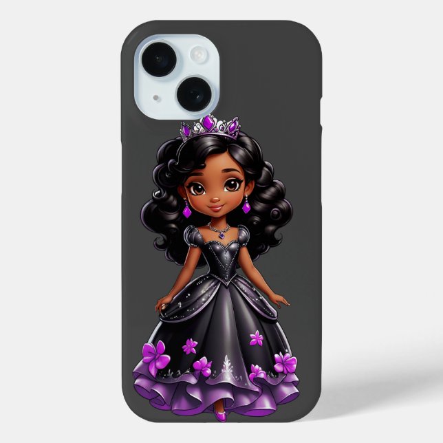 Coques Case-Mate iPhone Princesse noire (Verso)