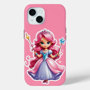 Coque Case-Mate iPhone Princesse Rose Avec Baguette Magique Et Tiara