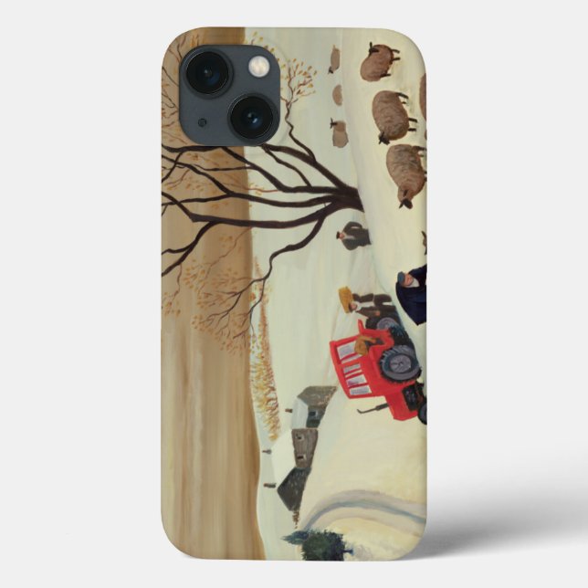 Coques Case-Mate iPhone Prise du foin aux moutons par le tracteur (Verso)