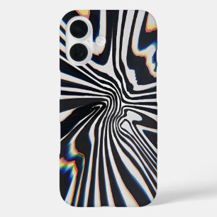Coque Pour iPhone 16 Prisme de lignes déformées Glitch