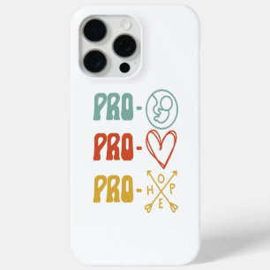 Coque Case-Mate iPhone Pro-Life Pro-Love Pro-Hope Vintage