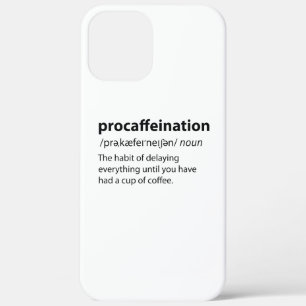 Case-Mate iPhone Case Procaffination Funny Dictionnaire Définition