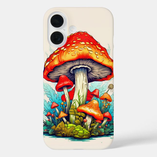 Coques Case-Mate iPhone Production de champignons des forêts sauvages (Verso)