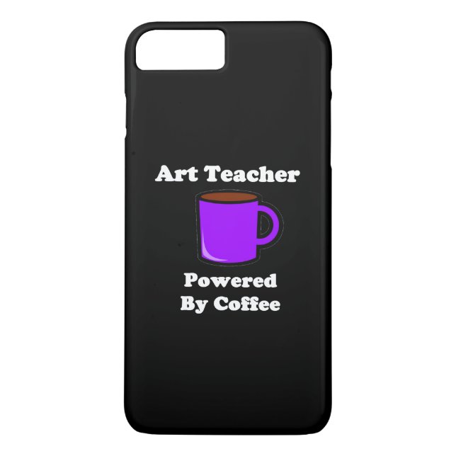Coques Case-Mate iPhone "Professeur d'Art" Alimenté par le Café (Dos)