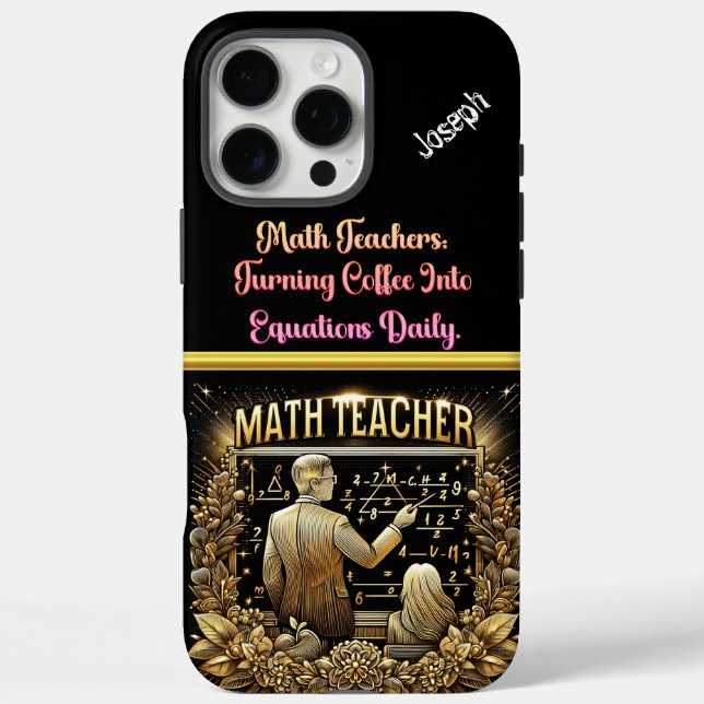 Coques Case-Mate iPhone Professeur de mathématiques Inspirer les étudiants (Verso)