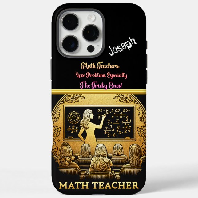 Coques Case-Mate iPhone Professeur de mathématiques passionné (Verso)