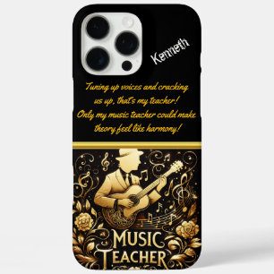 Coque iPhone 16 Pro Max Professeur De Musique Inspiré De Mélodies En Class