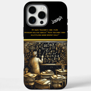 Coque iPhone 16 Pro Max Professeur explique les formules en classe cosy