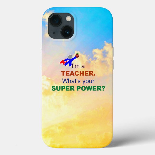 Coques Case-Mate iPhone Professeur Superhero, design populaire,  (Verso)