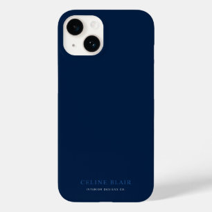 Coque Case-Mate iPhone Professionnel Minimaliste Marine Bleu