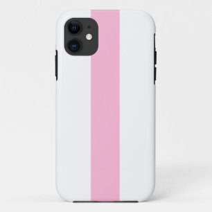 Case-Mate iPhone Case Professionnel Sportif Rayures Verticales Rose Blan