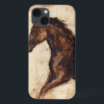 Coques Pour iPhone Profil du cheval sauvage Brown<br><div class="desc">La beauté de ce cheval sombre est parfaitement capturée par deux couleurs simples : le marron et le beige et la netteté de l'encre utilisée dans ce tableau le rend encore plus réaliste. Ce dessin d'art contemporain représentant un profil d'étalon brun ajoutera du caractère à tout salon, salle à manger...</div>