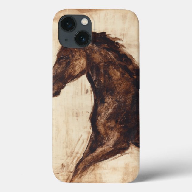 Coques Case-Mate iPhone Profil du cheval sauvage Brown (Verso)