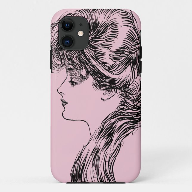 Coques Case-Mate iPhone Profil d'une fille de Gibson, 1903 (Dos)