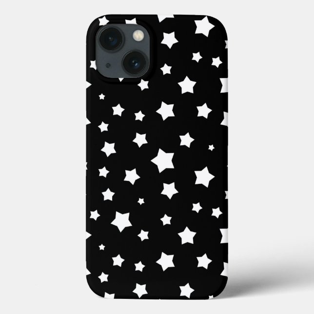 Coques Case-Mate iPhone Profil sous convention astérisque noir et blanc (Verso)