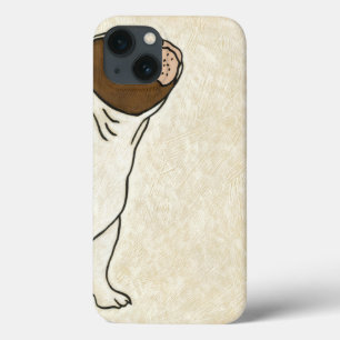 iPhone 13 Coque Profile of French Bulldog Looking Up