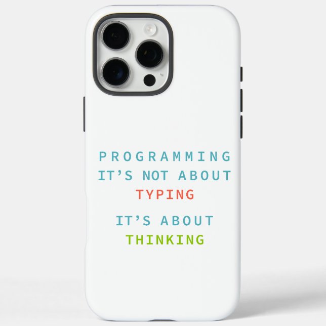 Coques Case-Mate iPhone Programming Thinking Logic Code Developer Quote Gi (Verso)