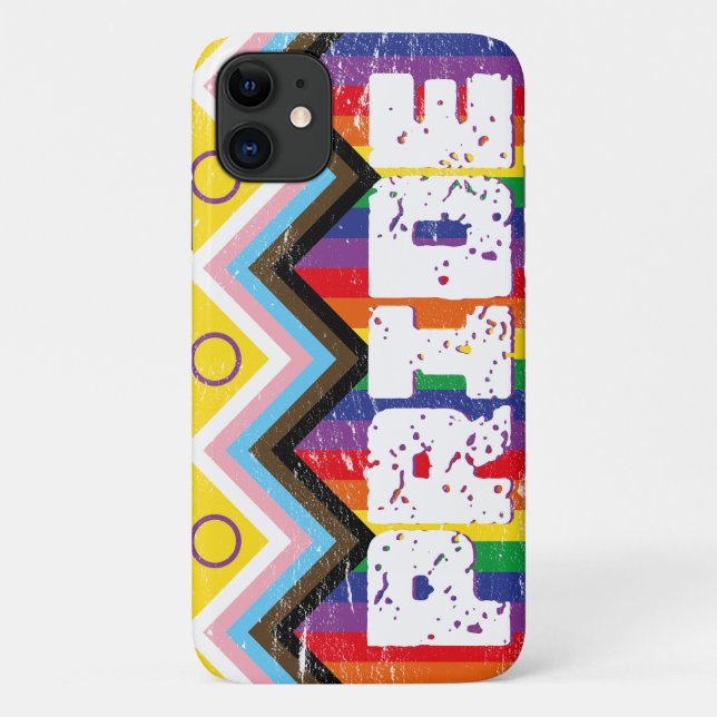 Coques Case-Mate iPhone Progrès Fierté LGBTQ+ (Dos)