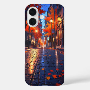 Coque Pour iPhone 16 Promenade d'automne en soirée