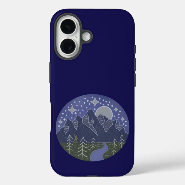 Coques Case-Mate iPhone Promenade étoilée de Bigfoot | Art folklorique de  (Verso)