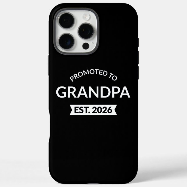 Coques Case-Mate iPhone Promu À Grand-Père Est. 2026 II (Verso)