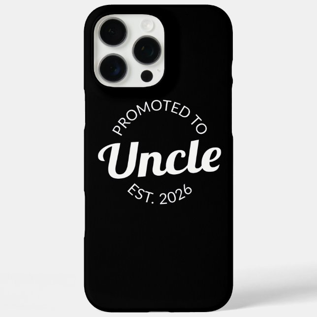 Coques Case-Mate iPhone Promu À Oncle Est. 2026 I (Verso)