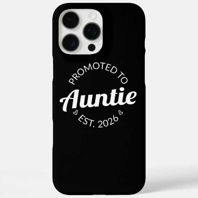 Coques Case-Mate iPhone Promu À Tante Est. 2026 I (Verso)