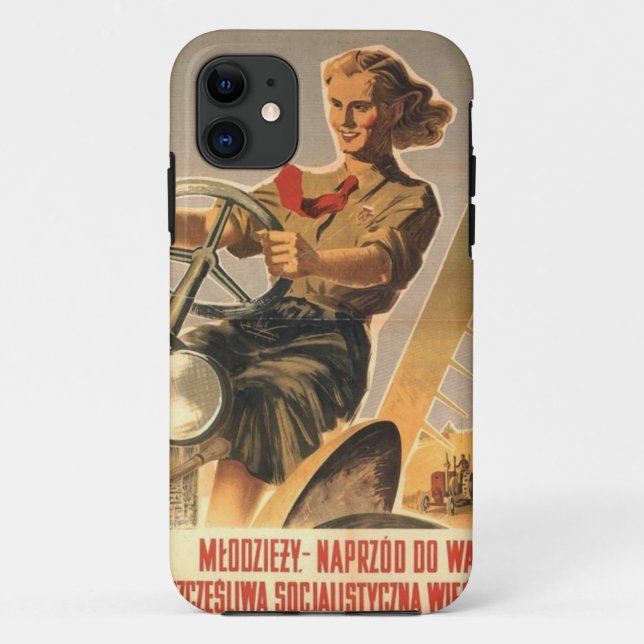 Coques Case-Mate iPhone Propagande de polonais d'ère de guerre froide (Dos)
