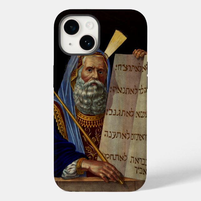 Coques Case-Mate iPhone Prophète Moïse avec les Tables de la Loi  (Verso)