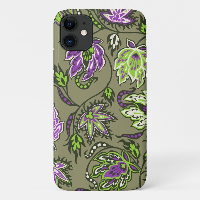 Coques Case-Mate iPhone Protea Batik Hawaï Tropical Floral Khaki (Dos)