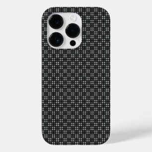 Coque Case-Mate iPhone Protecteur de iPhone noir à micro-carreaux