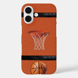 Coque Pour iPhone 16 Protection sportive de basketball
