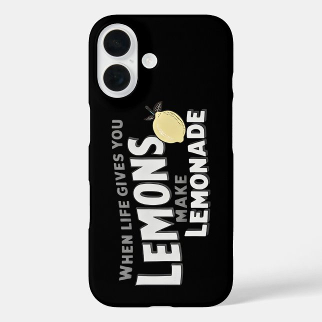 Coques Case-Mate iPhone Protective Phone Case Motivational Lemons Resilien (Verso)