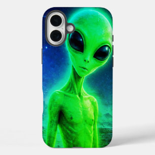 Coque Pour iPhone 16 Plus Protégez votre nouvel iPhone avec un alien vert
