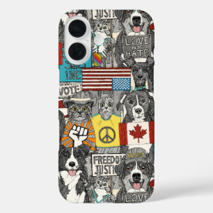 Coque Pour iPhone 16 protestation des animaux
