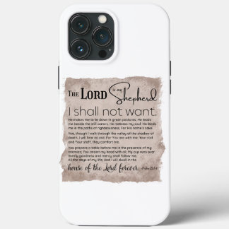 Case-Mate iPhone Case Psaume 23 Écriture biblique Papier Vintage