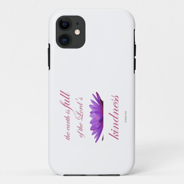 Coques Case-Mate iPhone psaume 33 bonté au lotus pourpre (Dos)
